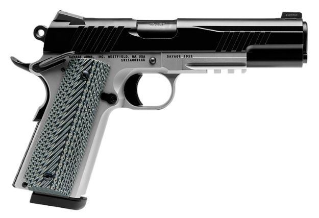 Picture of SAV 67208 1911 GOVT 9 5IN BLK/SS 10+1 2-T RAIL