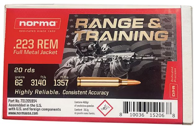 Picture of NORMA 701205994 223 62GR FMJ 20/10
