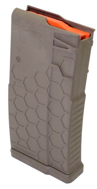 Picture of HEXMAG HX1020-SR25-FDE AR10 MAG 10R FDE