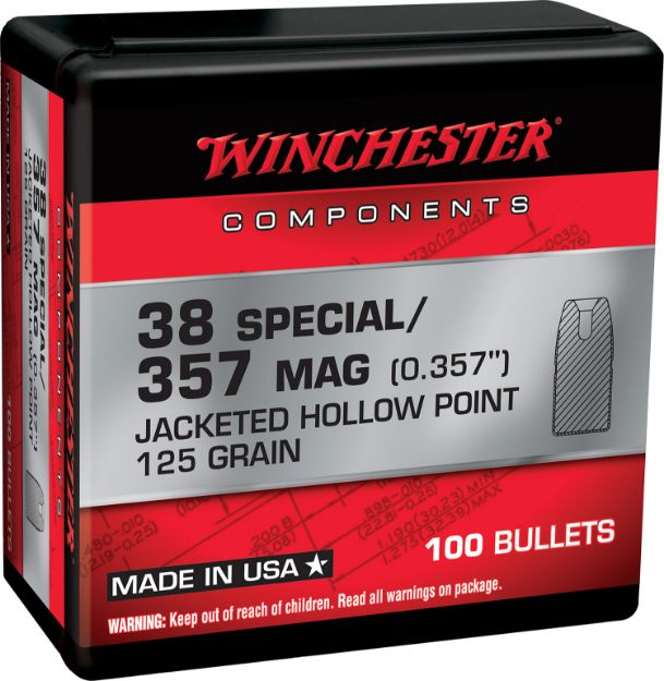 Picture of WIN WB38HP125X BUL 38SP 125 JHP RETL 100/10