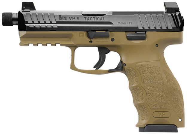 Picture of HK 81000775 VP9 TACT 9MM NS W/3-10RD FDE