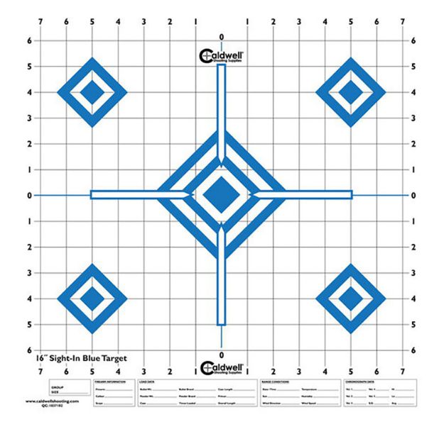 Picture of CALD 1175521 PAPER TARGET 16 SIGHT IN BLU 10PK