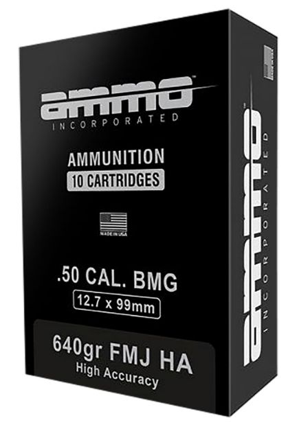Picture of AMMOINC 50BMG640HA-A10 50BMG 640 FMJ 10/5