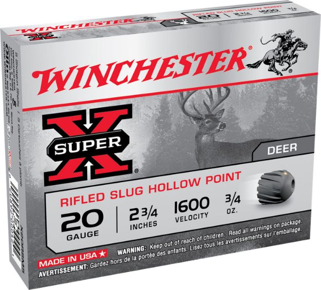 Picture of WIN X20RSM5 SUPER-X 20 2.75 SLUG 3/4 5/50