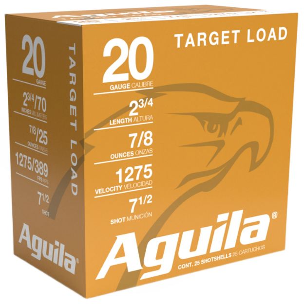 Picture of AGUILA 1CHB2037 TARGET 20G 2.75 #7.5 7/8OZ 25/10