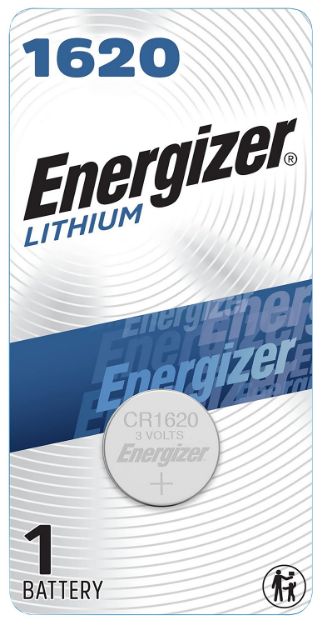 Picture of ENERGIZER ECR1620BP CR1620 72PK/CS 1/PK BTTRY