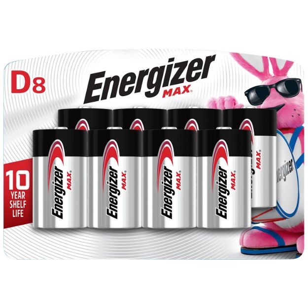 Picture of ENERGIZER E95BP-8 D 12PK/CS 8PK BATTERY