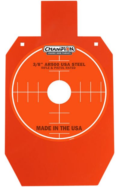 Picture of CHAMP 44907 AR500 3/8" 66% IPSC