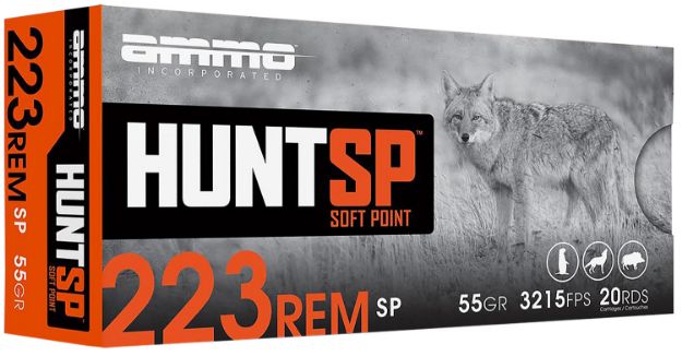Picture of AMMOINC 223055SPA20 HUNT SP 223 55GR 20/10