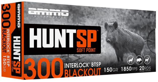 Picture of AMMOINC 300B150SPA20 HUNT SP 300B 150GR 20/10