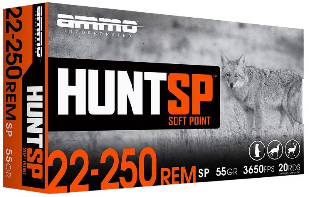 Picture of AMMOINC 2225055SPA20 HUNT SP 22250 55GR 20/10