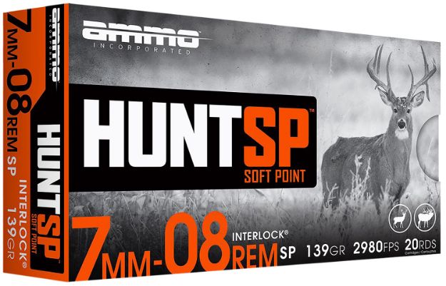 Picture of AMMOINC 7MM08139SPA20 HUNT SP 7MM08 139GR 20/10