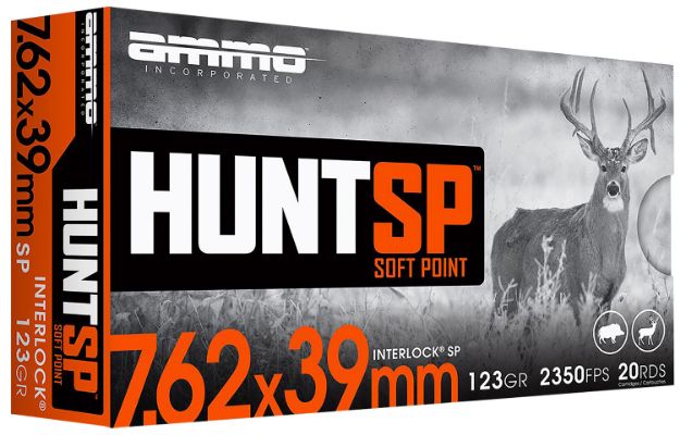 Picture of AMMOINC 76239123SPA20 HUNT SP 762X39 123G 20/10