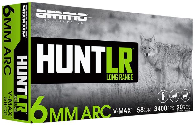 Picture of AMMOINC 6ARC058VMXA20 HUNT LR 6ARC 58 VMAX 20/10