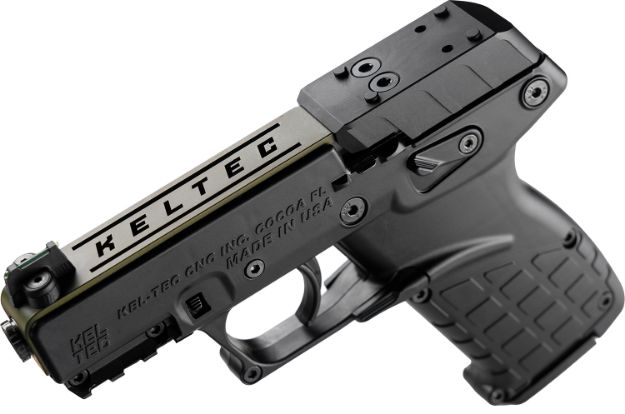Picture of KEL P17BBLKORGRNS 22LR 3.8 16R OR GRN SLIDE