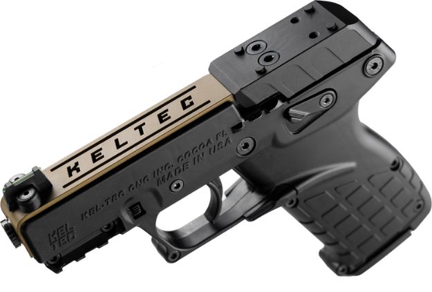 Picture of KEL P17BBLKORTANS 22LR 3.8 16R OR TAN SLIDE