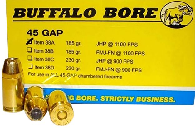 Picture of BBA 38A/20 45GAP 185 JHP 20/12