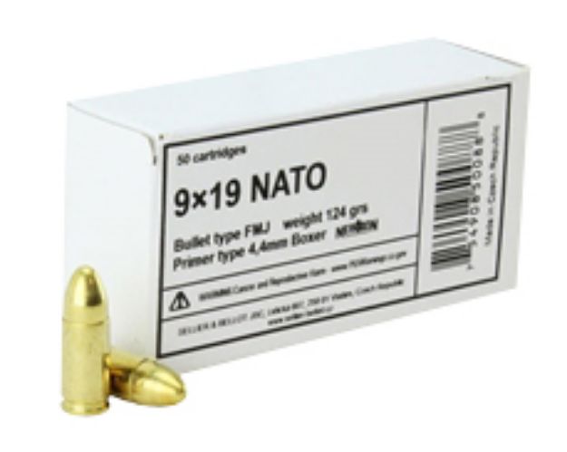 Picture of S&B SB9NATO 9MM 124 FMJ NATO 50/20