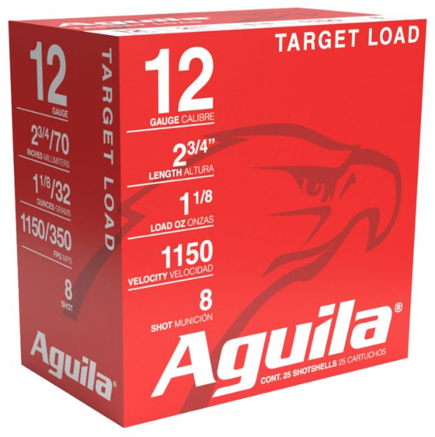 Picture of AGUILA 1CHB1280 TARGET 12G 2.75 #8 11/8 25/10