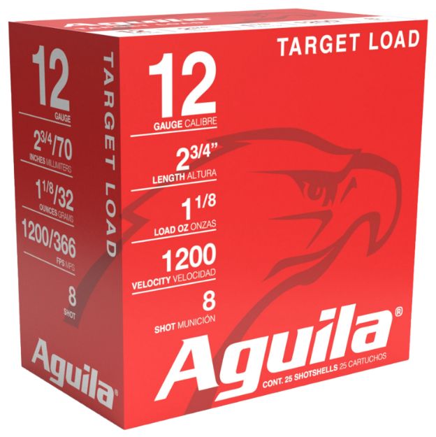 Picture of AGUILA 1CHB1358 TARGET 12G 2.75 #8 11/8 25/10