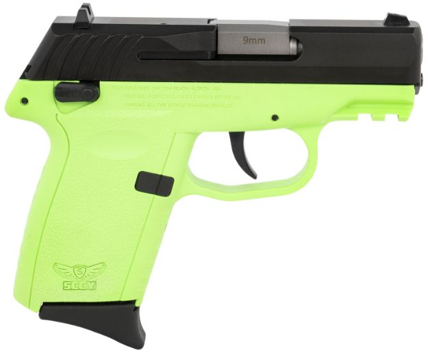 Picture of SCCY CPX-1CBLGG3 9MM 3.1 10R BLK/LIME