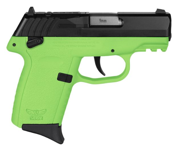 Picture of SCCY CPX-1CBLGRDRG3 9MM 3.1 10R SF BLK/LIME