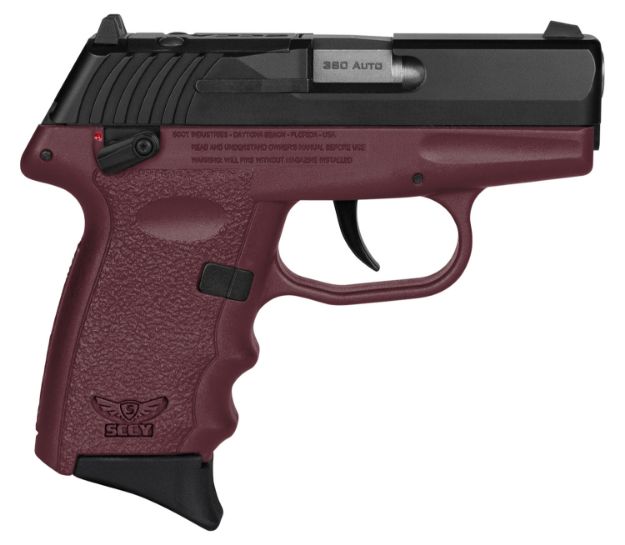 Picture of SCCY CPX-4CBCRRDRG3 380 2.96 10R SF BLK/CRM