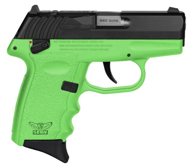 Picture of SCCY CPX-4CBLGRDRG3 380 2.96 10R SF BLK/LIME