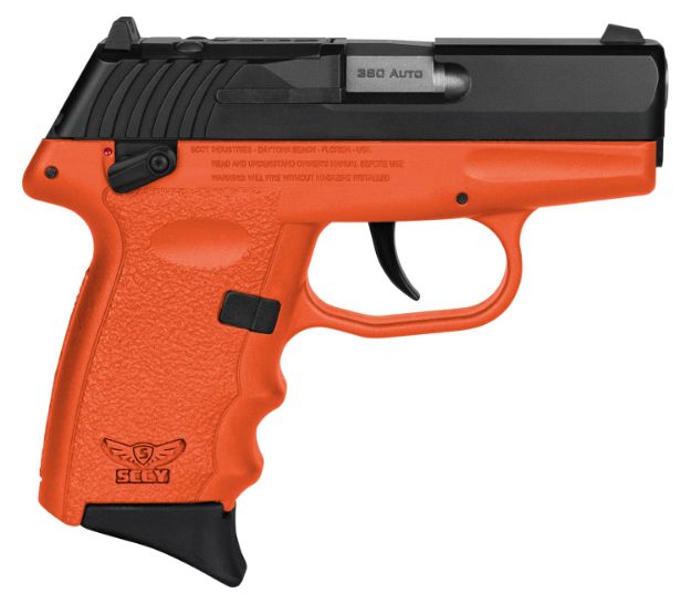 Picture of SCCY CPX-4CBORRDRG3 380 2.96 10R SF BLK/ORG