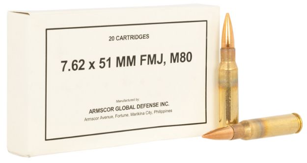 Picture of ARMS 50319 308WIN/7.62MM 147GR FMJ M80 FMJ 20/10