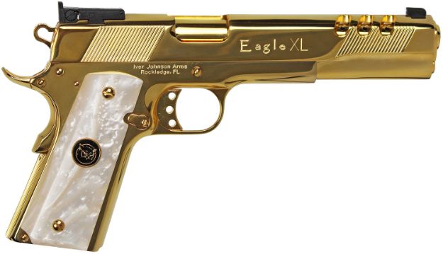 Picture of IVER GOLDEAGLEXL45WP 1911 DLX 45 6IN 24K GOLD
