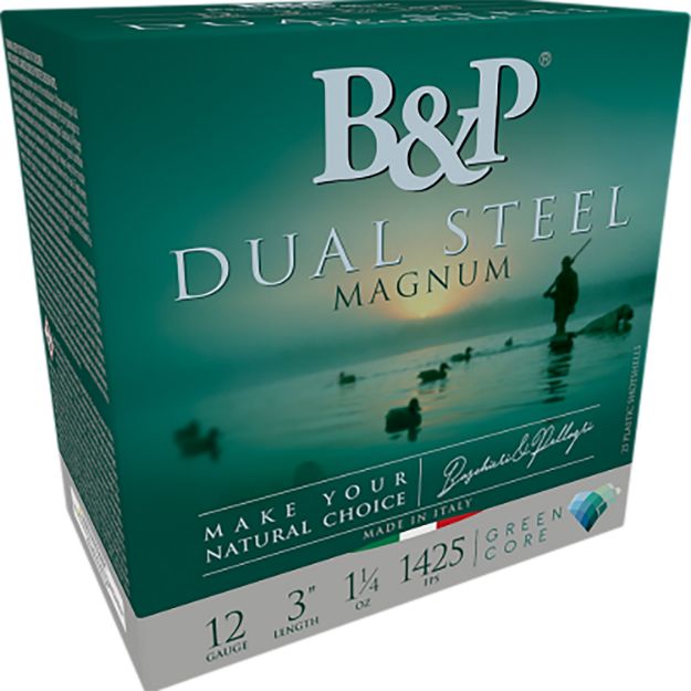 Picture of B&P 12B4DS23 DUAL STEEL 12G 3"1 1/8OZ GC 10/10