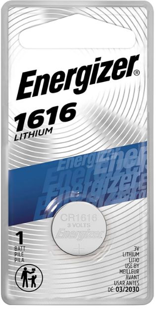 Picture of ENERGIZER ECR1616BP CR1616BP 72PK/CS 1/PK BTTRY