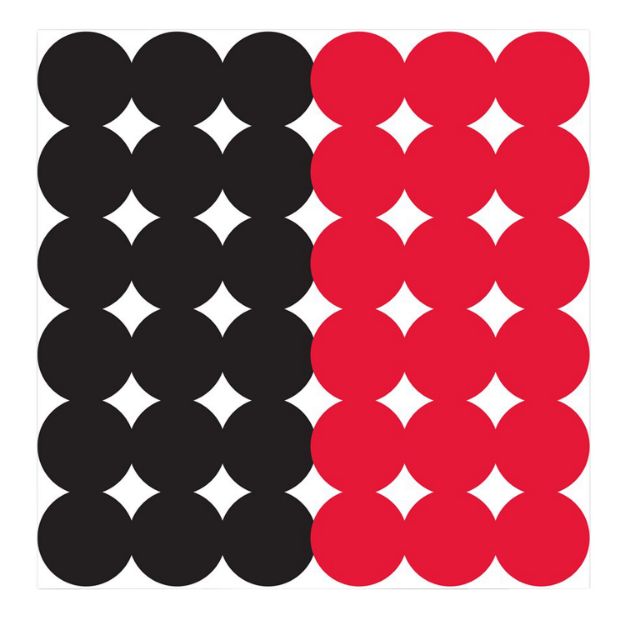 Picture of BIR 34118 DIRTYBRD 1"PASTER RED/BLK 12PK