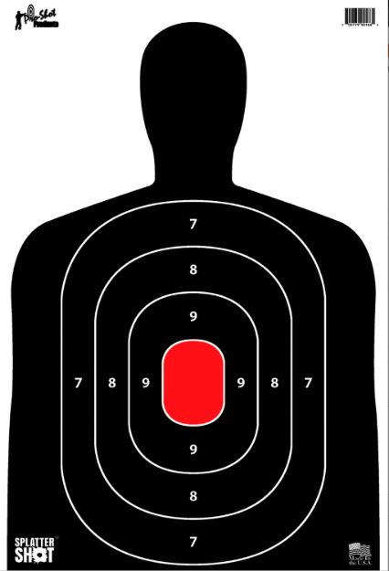 Picture of PROSHOT SILH-8PK BC27 SPLATTER TGT 12X18 8PK