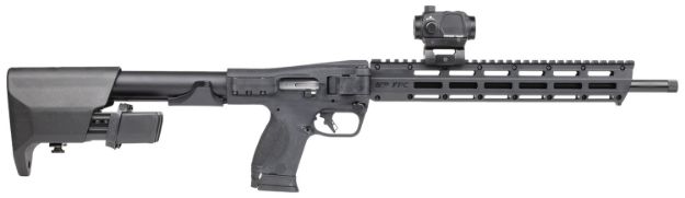 Picture of S&W M&P FPC 14377 9MM 16.25 17/23R CRMSN TRC BLK