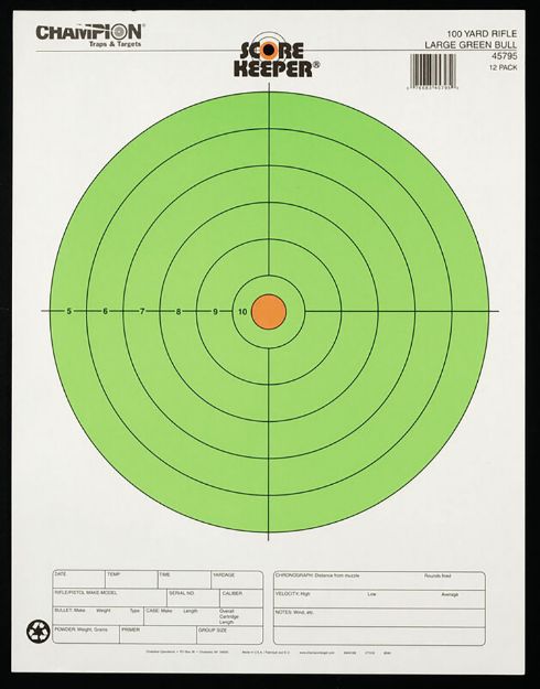 Picture of CHAMP 45795 100YD LG GRN BULLEYE 12PK