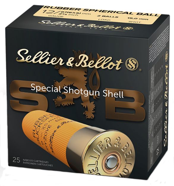 Picture of S&B SB12RBB 12GA RUBBER 2 BALL 25/10