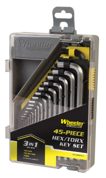 Picture of WHEELR 1081959 SAE/METRIC/HEX/TORX KEY SET 45PC