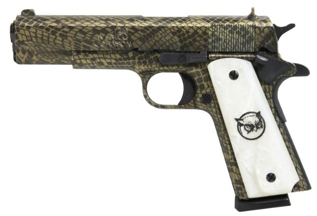 Picture of IVER 1911A1WATERMOCCASIN 45 5IN GVRN SNAKE GRN