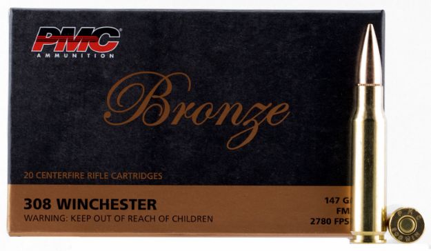 Picture of Bronze 308 Winchester 147Gr Full Metal Jacket 20/Box