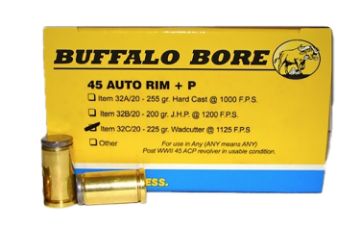 Show details for BBA*32C/20 45AR +P 225 WC 20/12 Picture of BBA*32C/20 45AR +P 225 WC 20/12