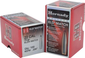 Show details for HORN 22791 BULL .224 75 ELD-M 100/25 Picture of HORN 22791 BULL .224 75 ELD-M 100/25