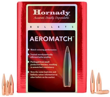 Show details for HORN 227711 BULL .224 69 HPBT AEROMATCH 500/6 Picture of HORN 227711 BULL .224 69 HPBT AEROMATCH 500/6