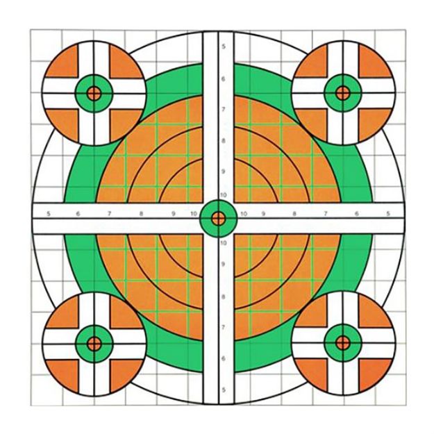 Picture of Orange & Green Bull Targets 12/Pack