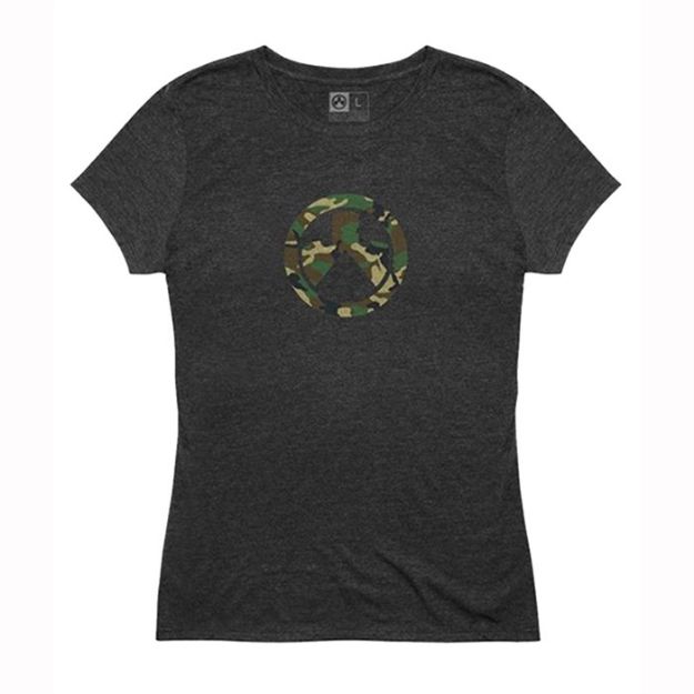 Picture of Woodland Camo Icon Tri-Blend T-Shirt Xl Charcoal Heather
