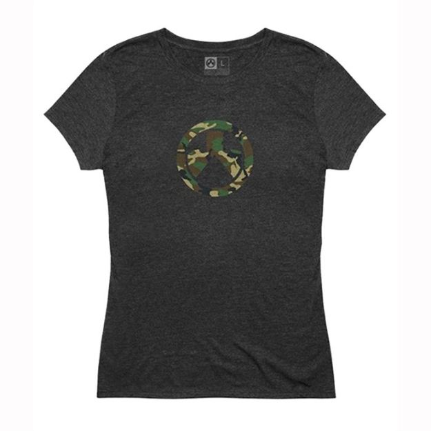 Picture of Woodland Camo Icon Tri-Blend T-Shirt 2X Charcoal Heather