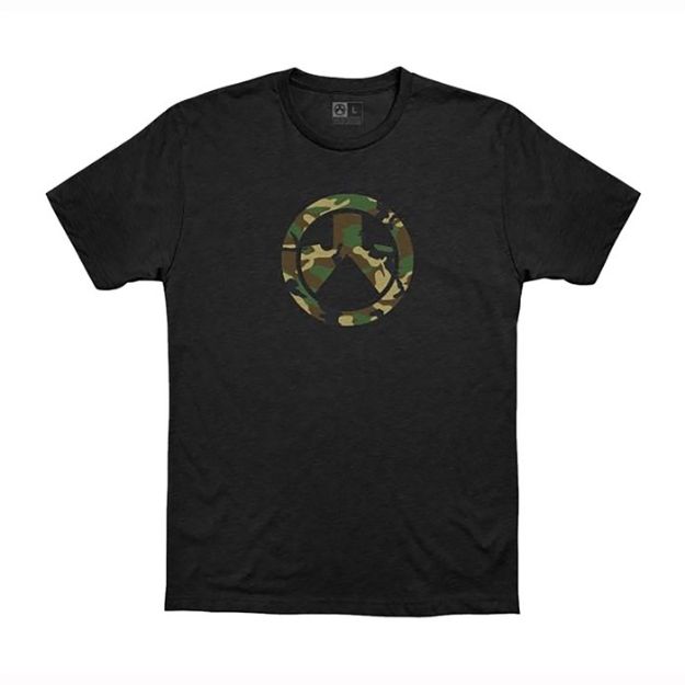 Picture of Woodland Camo Icon Cvc T-Shirt X-Large Black