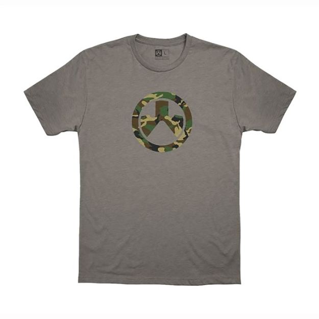 Picture of Woodland Camo Icon Cvc T-Shirt Small Stone Gray