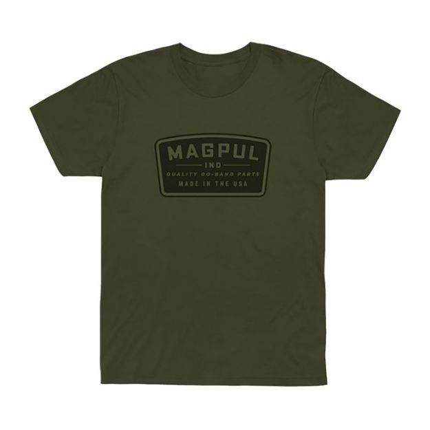 Picture of Go Bang Parts Cotton T-Shirt Olive Drab Small